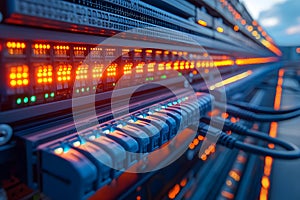 High-Performance Data Center Server Racks and Network Connectivity for Business Solutions Generative AI