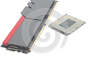 High performance DDR4 computer memory RAM and Central processing