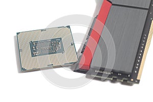 High performance DDR4 computer memory RAM and Central processing