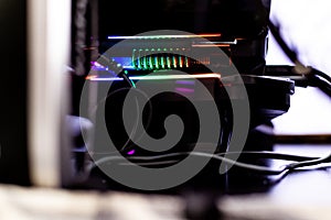 High Performance Gaming Computer Cooling Detail