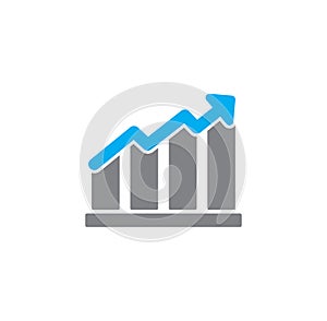 High performance related icon on background for graphic and web design. Creative illustration concept symbol for web or