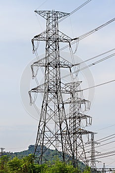 High power cable tower