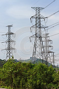 High power cable tower