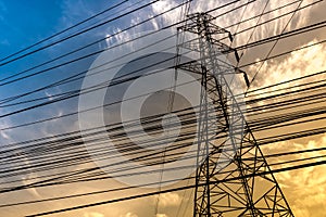 High power electrical line crossing