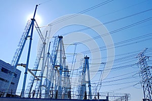 High power transmission towers
