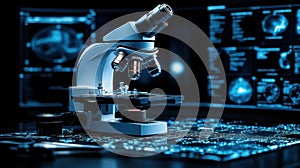 Microscope in Tech Lab