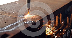 High precision CNC gas cutting metal sheet