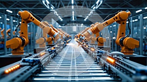 High-Precision Robotic Automation in Modern Manufacturing Plant