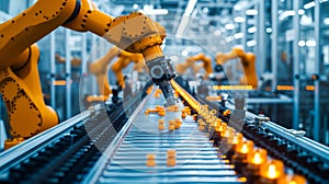 High-Precision Robotic Automation in Modern Manufacturing Plant