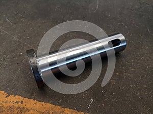 High precision steel shaft part manufacturing by CNC machining process.