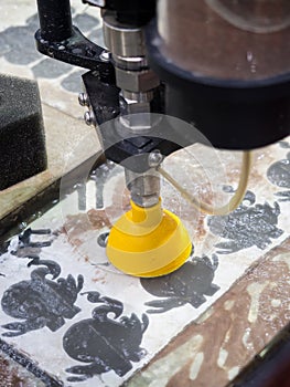 high precision waterjet cutting high accuracy parts of automotive aerospace and mechanical parts photo