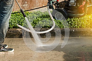 High pressure deep cleaning. photo