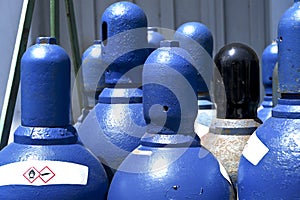 High pressure oxygen storage tanks