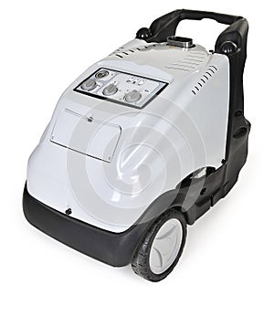 High pressure washer with hot water
