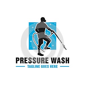 High pressure washing pipe logo