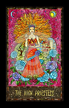 High Priestess. Major Arcana tarot card