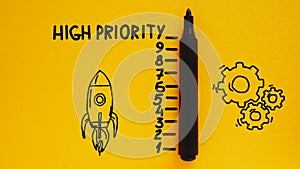 High Priority is shown using the text