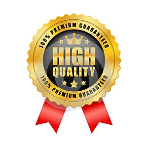 High quality 100% premium guaranteed crown and 5 stars badge black and gold color vintage design.