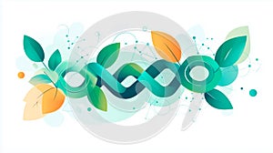 High quality abstract digital infographic representing Web3, DAO, and ReFi