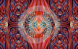 High Quality Abstract Elliptic Split Butterfly Var3 Gradient 22