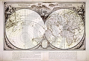 High Quality Antique World Map - 1760