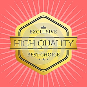 High Quality Best Choice Stamp Premium Label Award