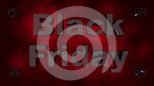 High quality Black Friday sales concept animation background.