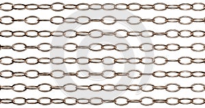 High-Quality Bronze Metal Chain Links Pattern