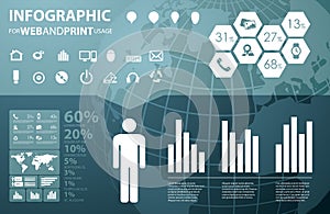 High quality business infographic