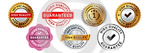 high quality circle stamp seal badge label sticker for guarantee commercial product sale photo