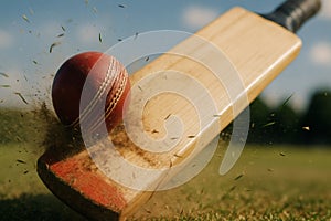 Cricket Impact Explosion â Dramatic Action and Athletic Power