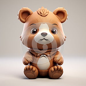 High-quality 3d Model Bear In Teddy Bear Costume