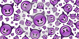 High quality devil emoji antic background