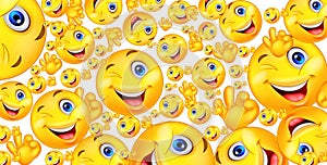 High quality emojis background..
