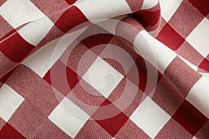 Red and White Plaid Pattern Background