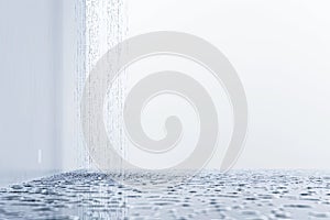 High Quality Image of Modern Innenarchitektur Regen Mode Very Tiny Laden White Background