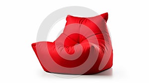 High Quality Isolated Bean Bag Chair On White Background