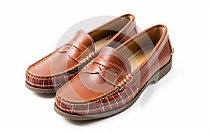 High Quality Loafers on White Background