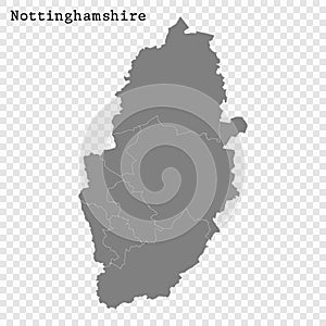 High Quality map is a county of England