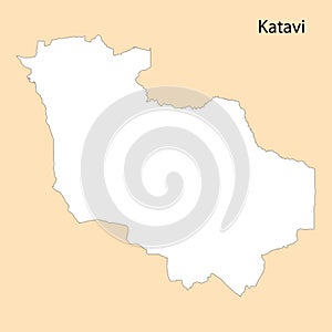 High Quality map of Katavi is a region of Tanzania photo