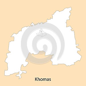 High Quality map of Khomas is a region of Namibia
