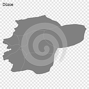 High Quality map is a province of Turkey