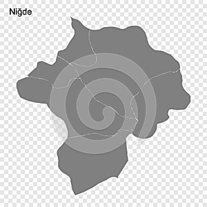 High Quality map is a province of Turkey