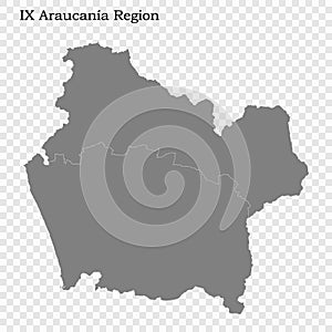 High Quality map is a region of Chile