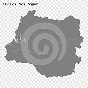 High Quality map is a region of Chile