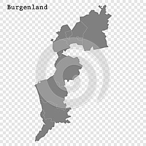 High Quality map is a state of Austria