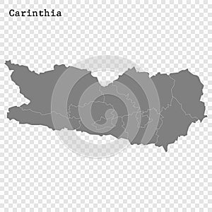 High Quality map is a state of Austria