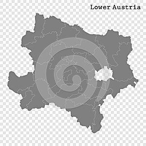 High Quality map is a state of Austria