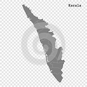 High Quality map of state of India