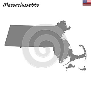 High Quality map state of United States